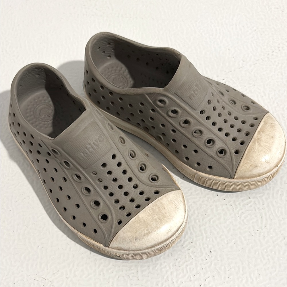 Kids Gray Natives Shoes